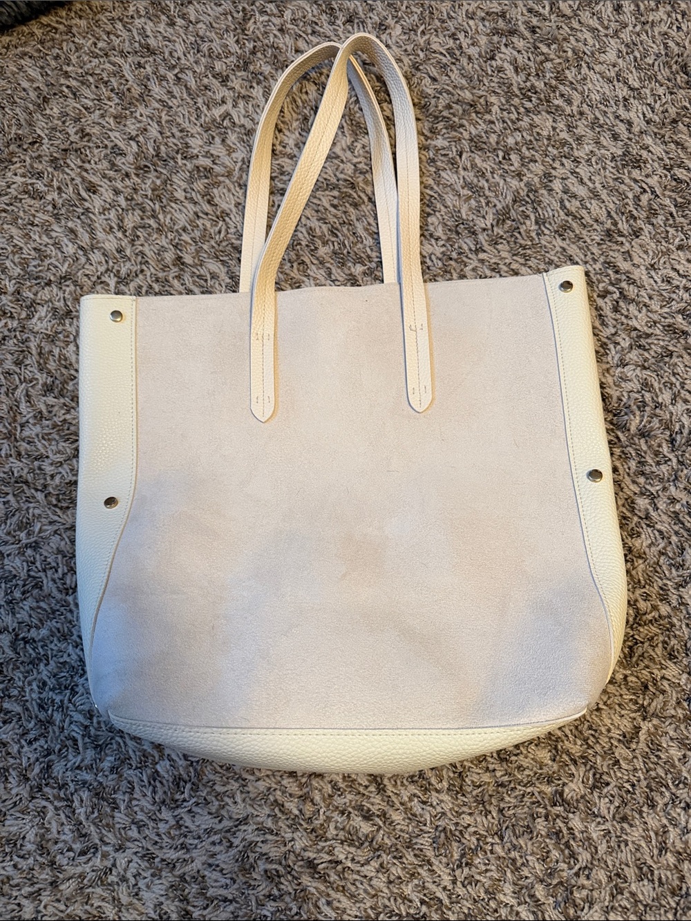 Ulta Beauty Cream Tote Bag with Dual Straps